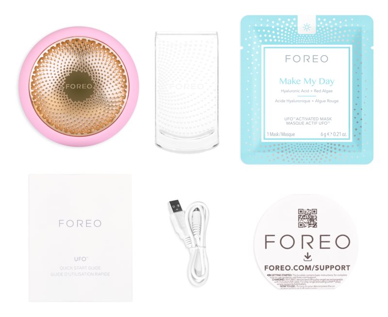 FOREO UFO™ 2 sonic device to accelerate the effects of the face mask