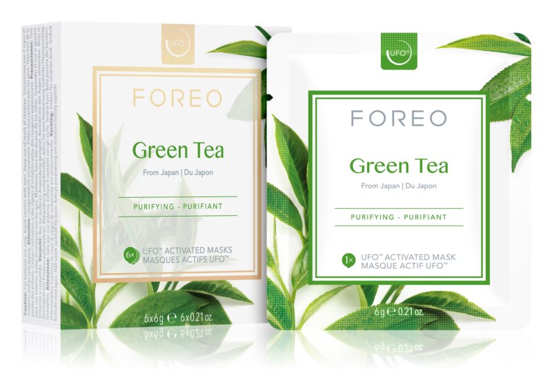 FOREO ™ UFO Green Tea Refreshing and soothing mask 6 x 6 g