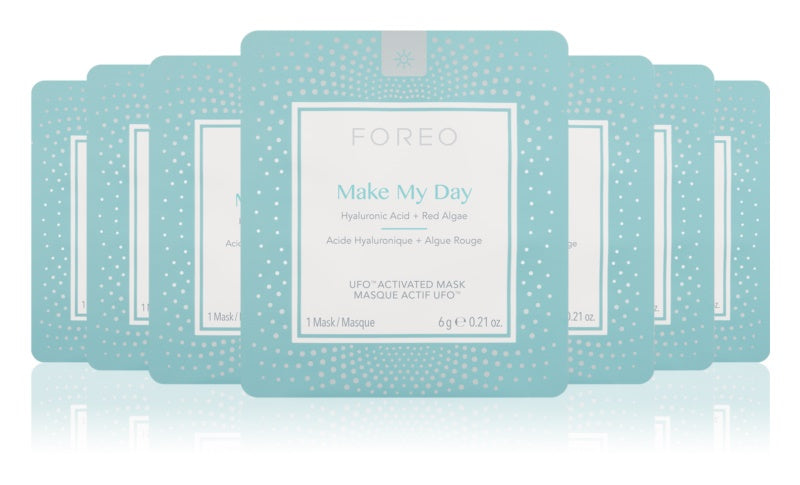 FOREO ™ UFO Make My Day protective face mask with moisturizing effect 7 x 6 g