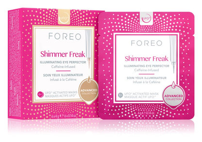 FOREO ™ UFO Shimmer Freak brightening mask against swelling and dark circles 6 x 4 g