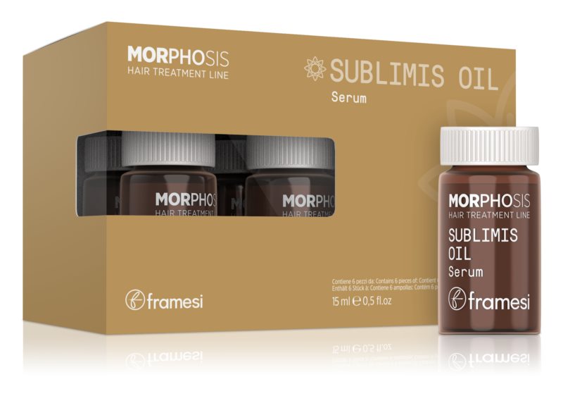 Framesi Morphosis Sublimis Oil intensively hydrating hair serum 6x15 ml