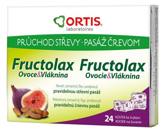 Ortis Fructolax 24 Chewing Cubes counteract the constipation. - mydrxm.com