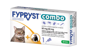 Fypryst Combo spot-on CATS and Ferrets fleas ticks treatment 50/60 mg 1 ampule - mydrxm.com