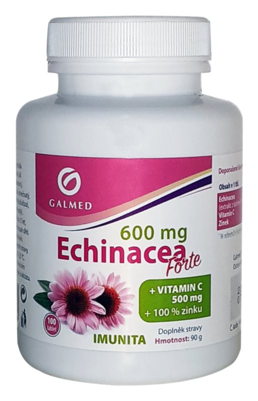 Galmed Echinacea forte 600 mg + Vitamin C + Zinc 100 tablets