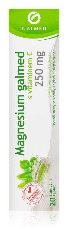 Galmed Magnesium 250 mg 20 effervescent tablets