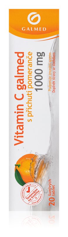 Galmed Vitamin C 1000 mg Orange 20 effervescent tablets