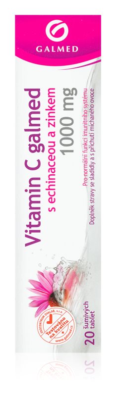 Galmed Vitamin C with echinacea 20 effervescent tablets