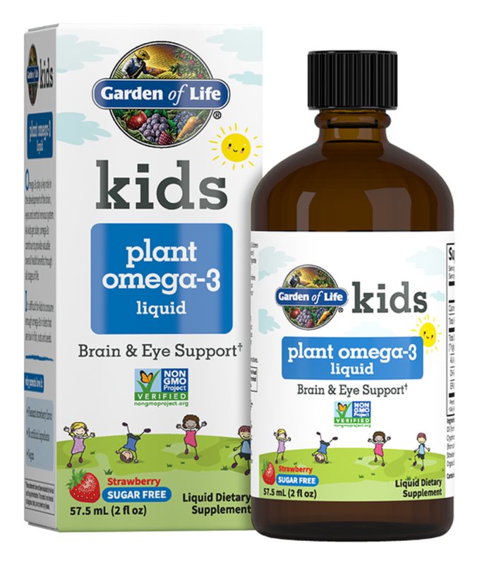 Garden of Life Kids Plant Omega 3 Liquid Strawberry flavor 57.5 ml