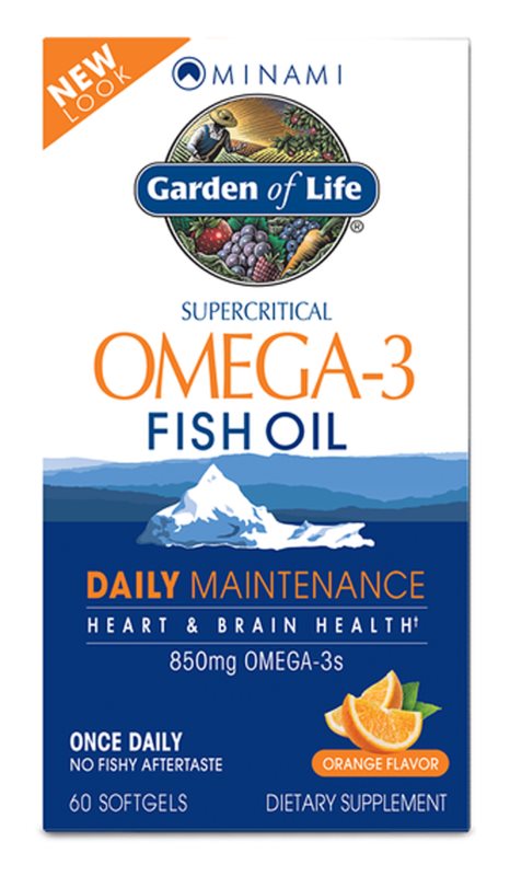 Garden of Life Minami Nutrition Omega 3 EPA-DHA Orange flavor 60 softgels