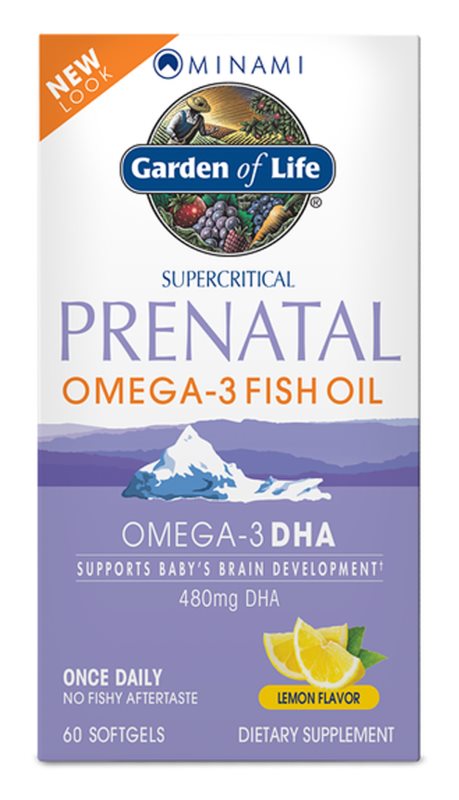 Garden of Life Minami Nutrition Omega 3 Prenatal Lemon flavor 60 softgels