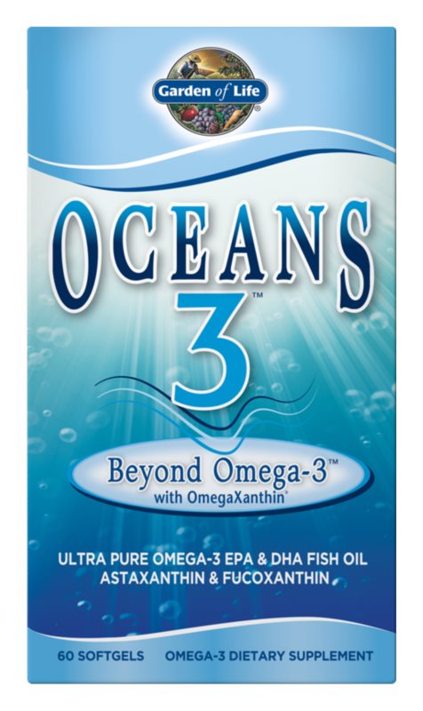 Garden of Life Oceans 3 Omega-3 with Omega Xanthin 60 softgels