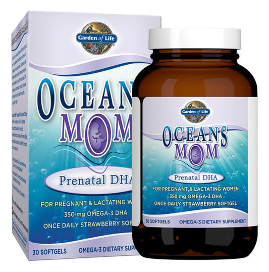 Garden of Life Oceans Prenatal DHA Omega 3 Strawberry flavor 30 softgels