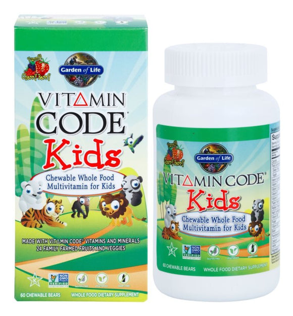 Garden of Life Vitamin Code Kids RAW Multivitamin 60 tablets My Dr. XM