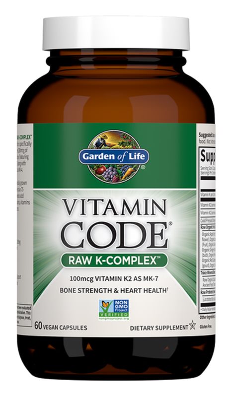 Garden of Life Vitamin Code RAW K-Complex 60 Vegan Capsules