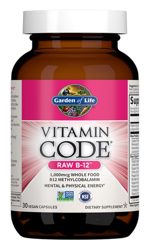 Garden of Life Vitamin Code RAW Vitamin B12 - 30 Vegan Capsules