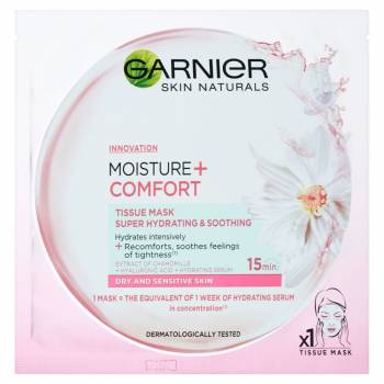 Garnier Moisture + Comfort Super Hydrating Soothing Textile Mask 32g 2 pcs - mydrxm.com