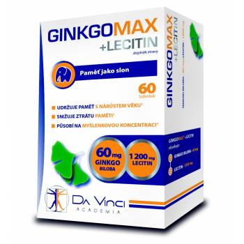 Da Vinci Academia GinkgoMAX + Lecithin 60 capsules - mydrxm.com