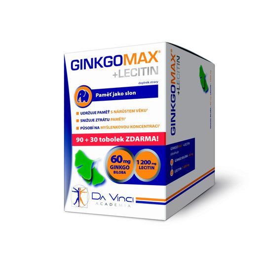 Da Vinci Academia GinkgoMAX + Lecithin 120 capsules - mydrxm.com