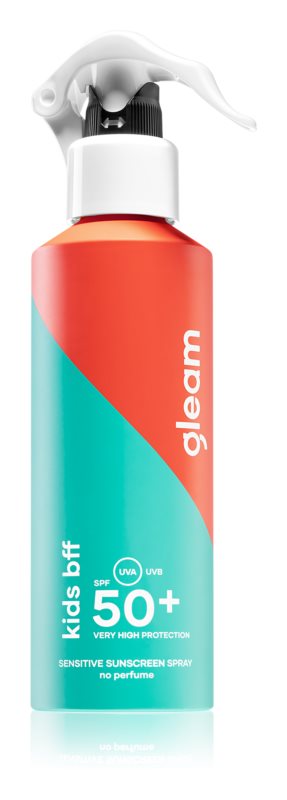 Gleam Kids bff Sensitive Sunscreen spray SPF 50+