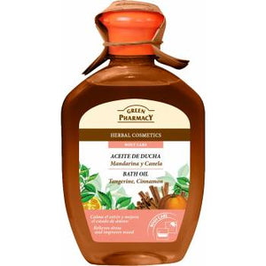 Green Pharmacy Mandarin with Cinnamon Shower Oil 250 ml - mydrxm.com