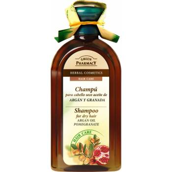 Green Pharmacy Argan oil and pomegranate shampoo for dry hair 350 ml - mydrxm.com