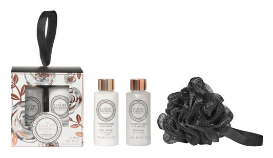 Grace Cole Luxury Bathing Sparkling Rose & Geranium gift set