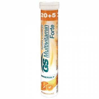 GS Multivitamin with minerals Forte orange 20 + 5 effervescent tablets - mydrxm.com