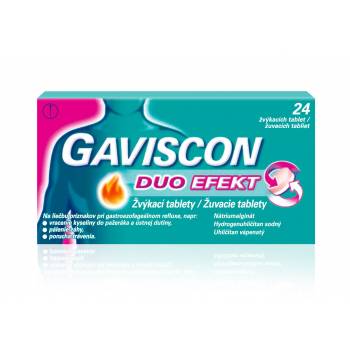 Gaviscon DUO EFFECT 24 chewable tablets - mydrxm.com