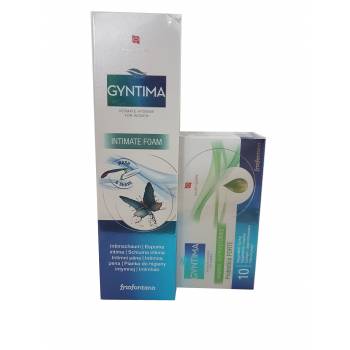 Gyntima suppositories Forte 10 pcs + washing foam 150 ml - mydrxm.com