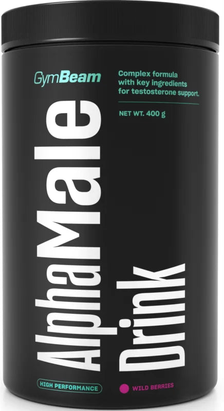 GymBeam AlphaMale Drink Powder Wild Berries Flavor 400 g