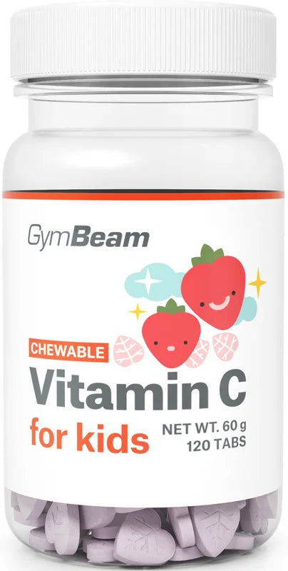 GymBeam Vitamin C for Kids Strawberry flavor 120 tablets