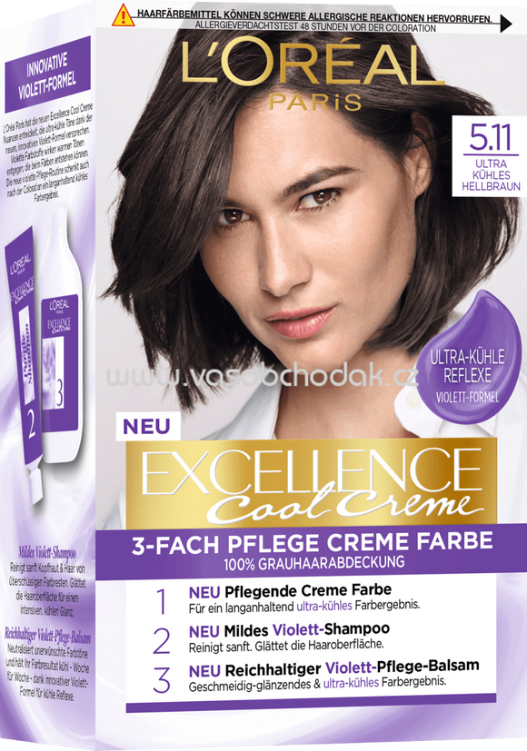 L'Oréal Paris Excellence Creme hair color ultra light brown 5.11 – My Dr.