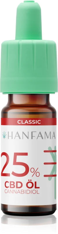 Hanfama CBD Classic 25% drops for regeneration of irritated gums 10 ml
