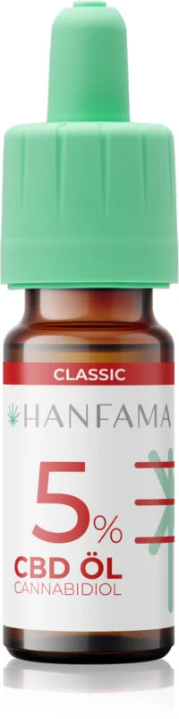Hanfama CBD Classic 5% drops for regeneration of irritated gums 10 ml