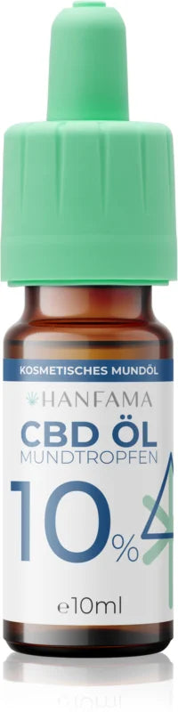 Hanfama CBD 10% drops for regeneration of irritated gums 10 ml