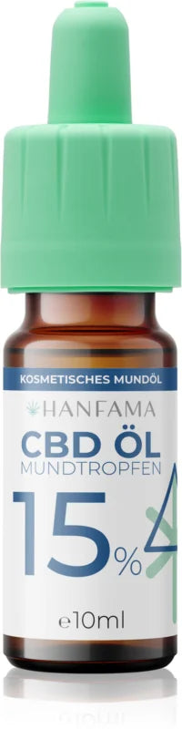 Hanfama CBD 15% drops for regeneration of irritated gums 10 ml