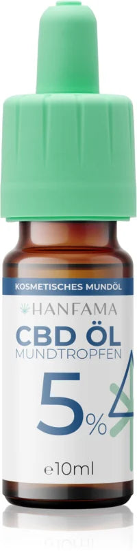 Hanfama CBD 5% drops for regeneration of irritated gums 10 ml