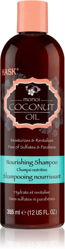 HASK Monoi Coconut Oil nourishing shampoo 355 ml