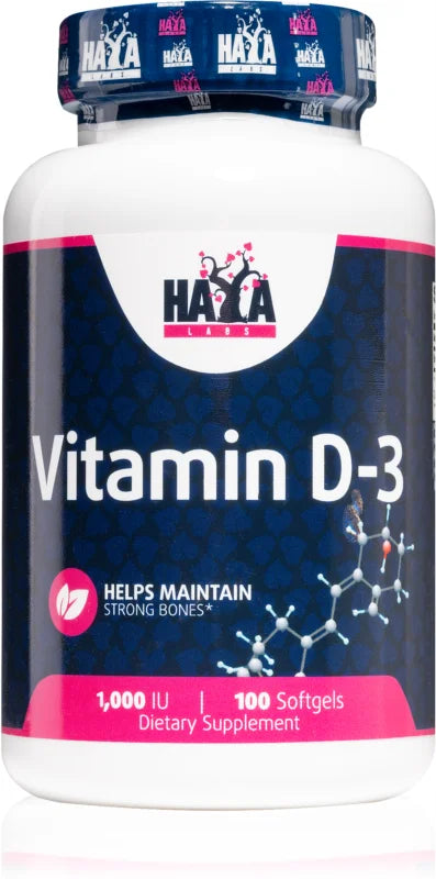 HAYA LABS Vitamin D3 1000 IU 100 softgels