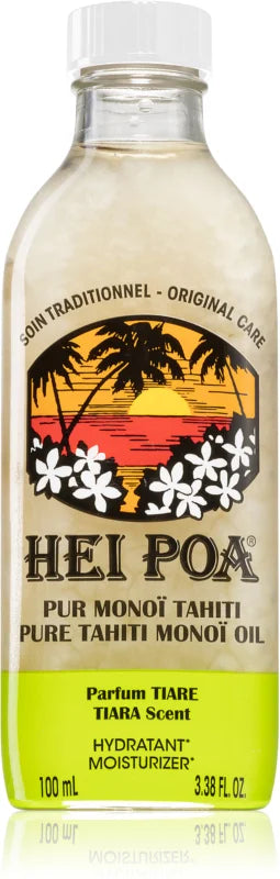 Hei Poa Pure Tahiti Monoï Oil Tiara multifunctional body and hair oil 100 ml