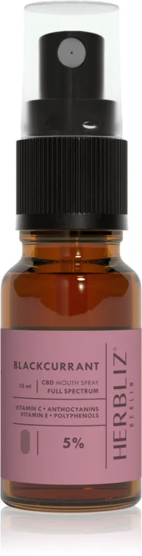 Herbliz Blackcurrant CBD Oil 5% oral spray 10 ml
