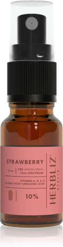 Herbliz Strawberry CBD Oil 10% oral spray 10 ml
