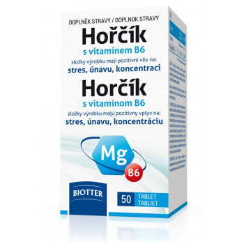 Biotter Magnesium 125 mg with vitamin B6 50 tablets - mydrxm.com