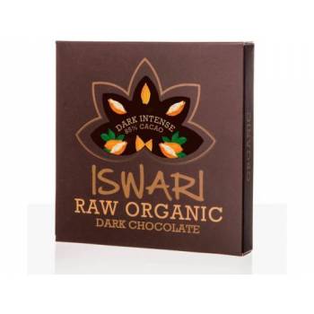 Iswari Raw Organic Dark Chocolate 85% BIO 75 g - mydrxm.com