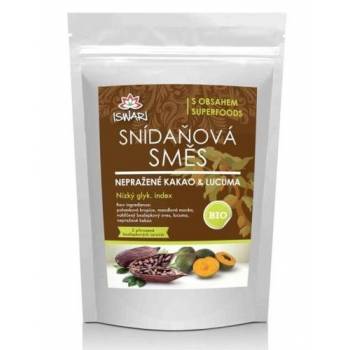 Iswari BIO breakfast mix unroasted cocoa-lucuma 360 g - mydrxm.com