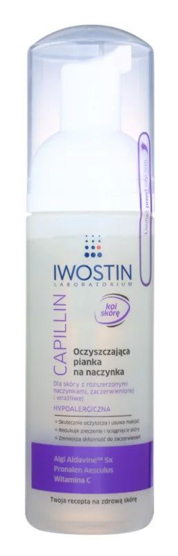 iwostin Capillin cleansing and make-up removal foam 165 ml