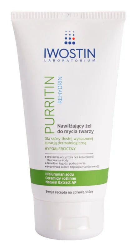 Iwostin Purritin Face Cleansing Gel – 150 Ml, Für Fettige Und Zu Akne Neigende Haut, Seifen- & Alkoholfrei