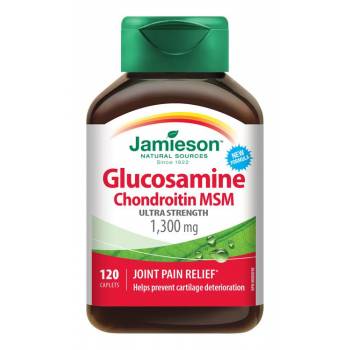 Jamieson Glucosamine Chondroitin MSM 1300 mg 120 tablets - mydrxm.com