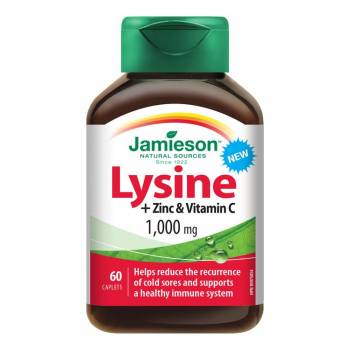 Jamieson Lysine 1000 mg with zinc and vitamin C 60 tablets - mydrxm.com