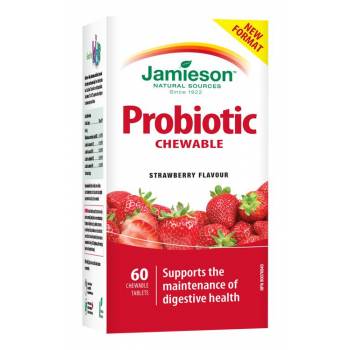 Jamieson Probiotic strawberry 60 chewable tablets - mydrxm.com